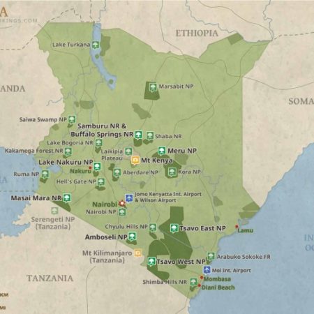 Kenya Safari Map